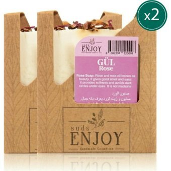 Sudsenjoyoil Doğal El Yapımı Gül Katı Sabun 2x100 gr