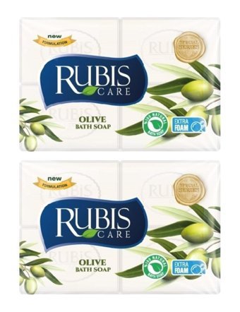 Rubis Doğal Beyaz Katı Sabun 4x200 gr