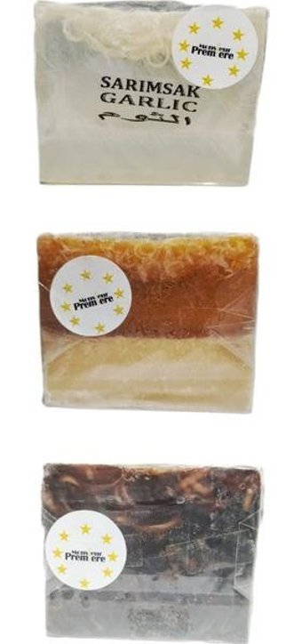 Monsieur Premiere Çikolata-Keçi Sütlü Ballı-Sarımsak Katı Sabun 3x120 gr