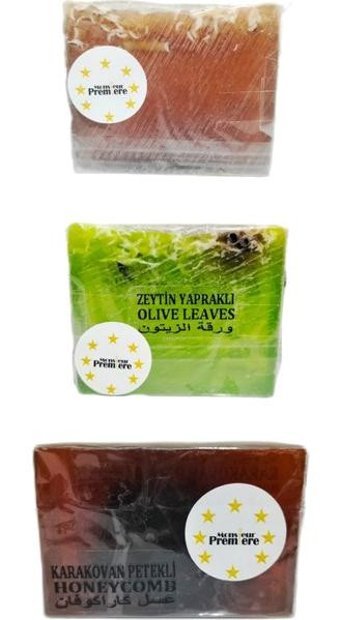 Monsieur Premiere Bal Peteği-Tarçın-Zeytin Yapraklı Katı Sabun 3x120 gr