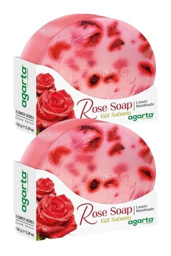 Agarta Doğal Gül Katı Sabun 2x150 gr