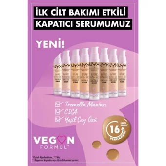 Nyx Makeup With Me 05 Golden Nemlendiricili Göz Altı ve Yüz Likit Serum Kapatıcı