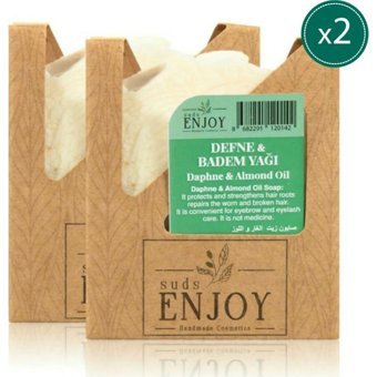 Sudsenjoyoil Doğal El Yapımı Badem Yağı-Defne Katı Sabun 2x100 gr