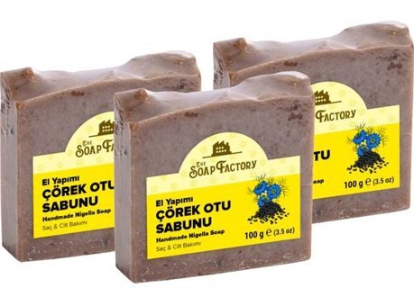 The Soap Factory Bitkisel Vegan Çörek Otlu Katı Sabun 3x100 gr