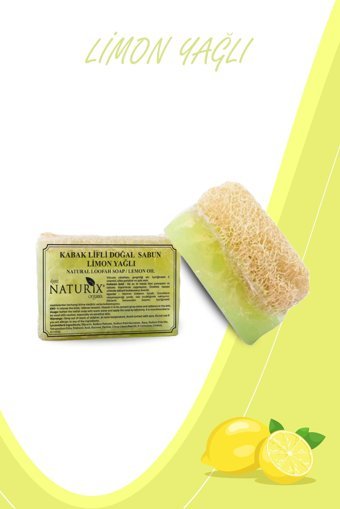 Naturix Akne Karşıtı Kabak Lifli-Limon Katı Sabun 130 gr