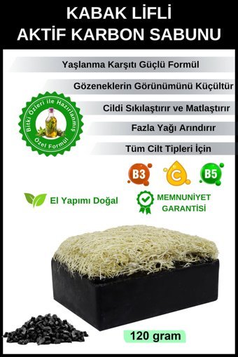 Organicsun Yaşlanma Karşıtı Aktif Karbon Katı Sabun 120 gr