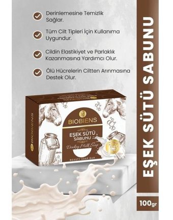 Biobiens Eşek Sütü Katı Sabun 100 gr