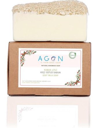 Agon El Yapımı Doğal Kabak Lifli-Keçi Sütlü Katı Sabun 120 gr