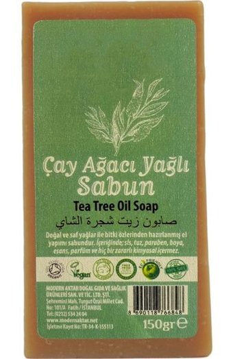 Modern Aktar El Yapımı Çay Ağacı Katı Sabun 150 gr