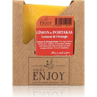 Sudsenjoyoil Doğal El Yapımı Limon-Portakal Katı Sabun 100 gr