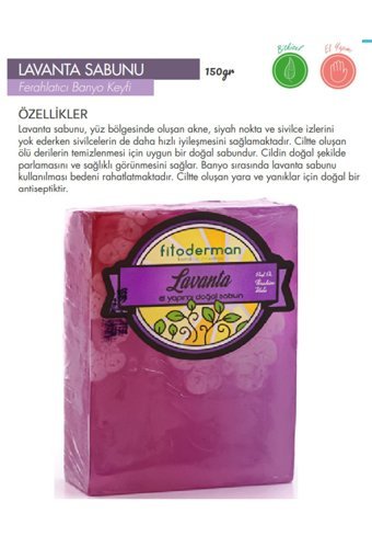 Fito Derman Akne Karşıtı Lavanta Katı Sabun 150 gr