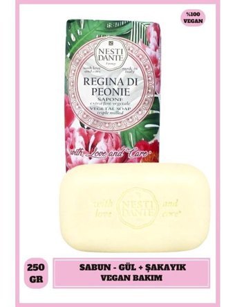 Nesti Dante With Love & Care Vegan Gül-Şakayık Katı Sabun 250 gr