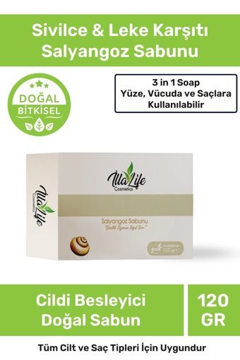 İlla Life Akne Karşıtı Salyangoz Özlü Katı Sabun 120 gr