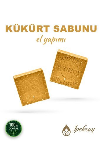 İpeksoy Doğal El Yapımı Kükürtlü Katı Sabun 100 gr