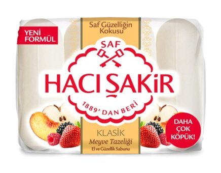 Hacı Şakir Meyve Tazeliği Katı Sabun 4x70 gr