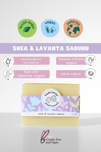 Badecanlar Lavanta Katı Sabun 100 gr
