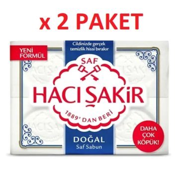 Hacı Şakir Geleneksel Beyaz Katı Sabun Katı Sabun 8x150 gr