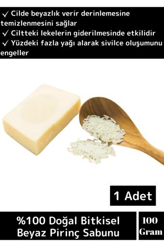 Wintoup Doğal Pirinç Katı Sabun 100 gr