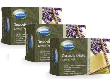 Mecitefendi Organik Lavanta Katı Sabun 3x125 gr