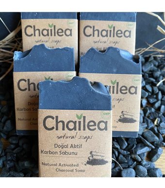 Chailea Doğal El Yapımı Kömür Katı Sabun 5x100 gr