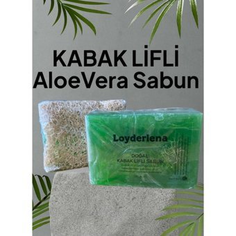 Loyderlena Doğal Kabak Lifli Aloe Vera-Kabak Lifli Katı Sabun 130 gr