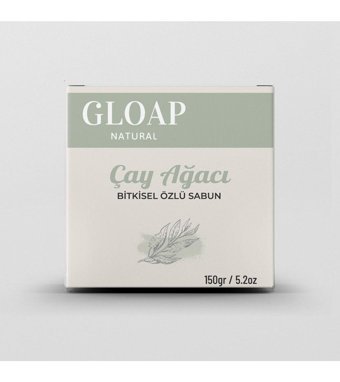Gloap Natural Bitkisel Çay Ağacı Katı Sabun 150 gr