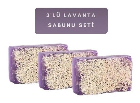 Özden Doğal Kabak Lifli Kabak Lifli-Lavanta Katı Sabun 120 gr