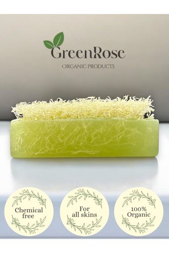 greenrose Doğal Kabak Lifli Organik Kabak Lifli-Çay Ağacı Katı Sabun 100 gr