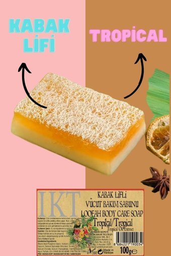 Ikt Dekoratif Hediyelik Kabak Lifli Katı Sabun 100 gr