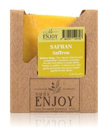Enjoy Doğal El Yapımı Saç Ve Vücut Safran Katı Sabun 100 gr
