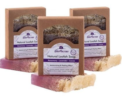 The Soap Factory Doğal VeganBiberiye-Kakao-Lavanta Katı Sabun 3x120 gr