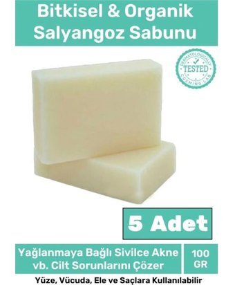 Carlburn Doğal Salyangoz Özlü Katı Sabun 5x100 gr