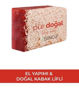 Sinoz Doğal Kabak Lifli Kabak Lifli-Çay Ağacı Katı Sabun 130 gr