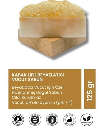 Neshlly Beyazlatıcı Etkili Kabak Lifli Katı Sabun 100 gr