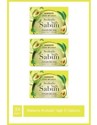 Watsons Avokado Katı Sabun 3x100 gr