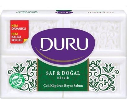 Duru Doğal Beyaz-Klasik Katı Sabun 4x150 gr