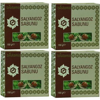 Biotama Doğal Salyangoz Özlü Katı Sabun 4x150 gr