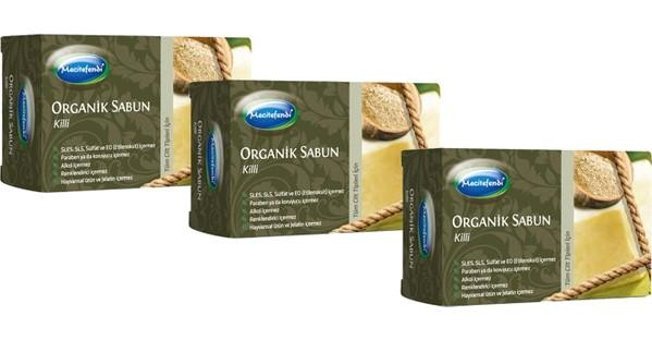 Mecitefendi Organik Kil Katı Sabun 3x125 gr