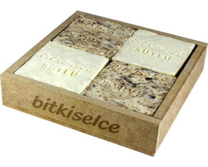Bitkiselce El Yapımı Kahve-Süt Katı Sabun 450 gr