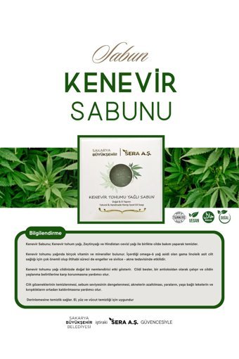 Sbb Sera Kenevir Katı Sabun 125 gr