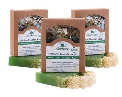 The Soap Factory Doğal Kayısı-Kekik-Keten Tohumu-Limon Katı Sabun 3x120 gr
