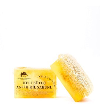 Sabun Filozofu Antik Kabak Lifli-Keçi Sütlü-Kil Katı Sabun 130 gr