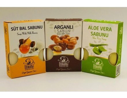 Osmanlı Aloe Vera-Argan Katı Sabun 3x100 gr