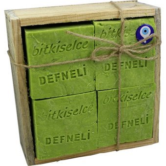 Bitkiselce El Yapımı Defneli Katı Sabun 1 kg