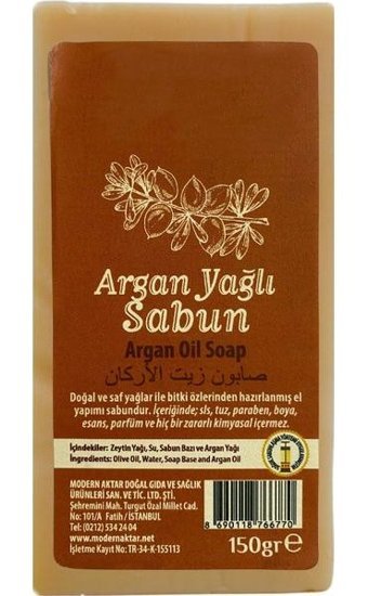 Modern Aktar El Yapımı Argan Yağı Katı Sabun 150 gr