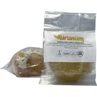 Ürünüm Şifalı Bitkiler Gliserinli-Kabak Lifli-Limon Katı Sabun 80 gr