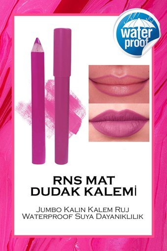 Dahaus Crayon Ultra Xl43B Suya Dayanıklı Kalın Kalıcı Mat Dudak Kalemi Gül Kurusu
