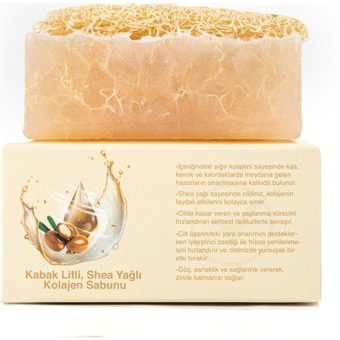 Let'Scrub Doğal Kabak Lifli Kabak Lifli-Shea Yağı Katı Sabun 130 gr
