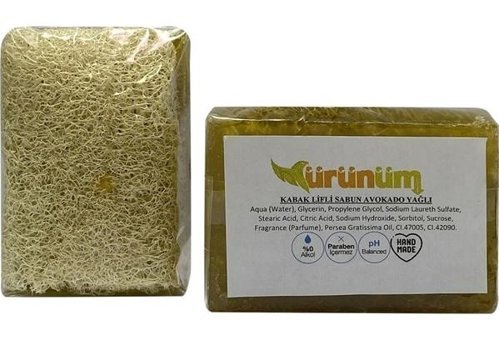 Ürünüm Şifalı Bitkiler Avokado-Gliserinli-Kabak Lifli Katı Sabun 100 gr