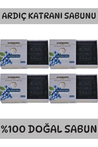 Hmd Bitkisel Kozmetik Doğal Ardıç Katranı Katı Sabun 4x125 gr